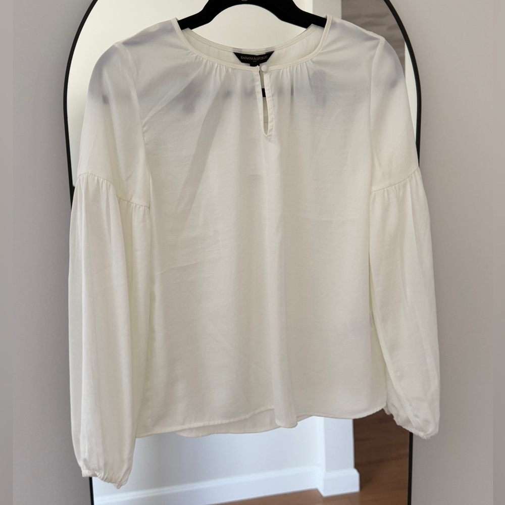 Banana republic sheer blouse